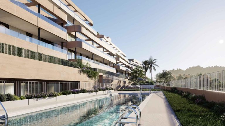 Nowe mieszkania na sprzedaż w Estepona Golf z widokiem na morze i pole golfowe