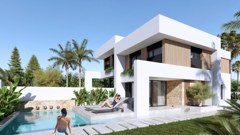 Nowoczesne wille bliźniacze z prywatnym basenem w Las Filipinas – Orihuela Costa