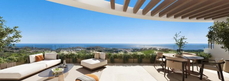 Nowe apartamenty z widokiem na morze w Las Lagunas de Mijas