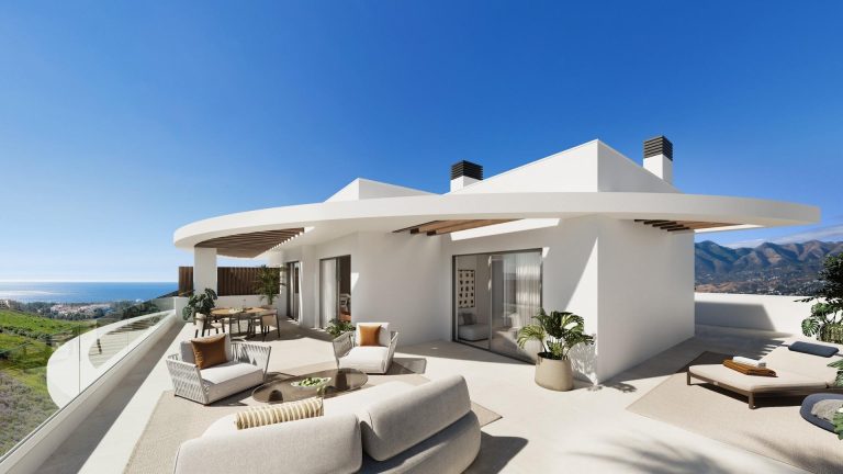 Nowe apartamenty z widokiem na morze w Las Lagunas de Mijas
