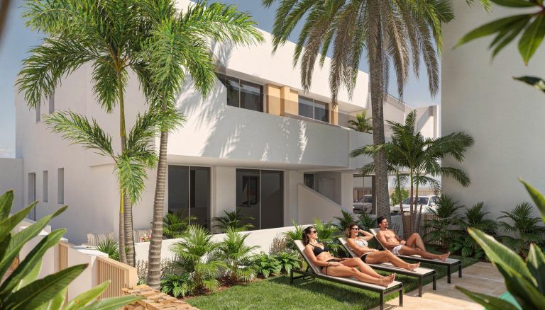 Nowo wybudowane bungalowy w Pilar de la Horadada, w pobliżu plaży i centrum miasta