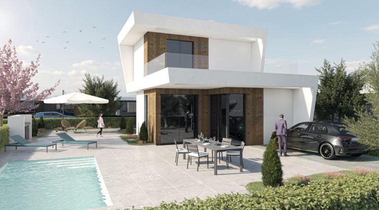 Nowe wille w Altaona Golf Resort w Murcji z prywatnym basenem i widokiem na góry