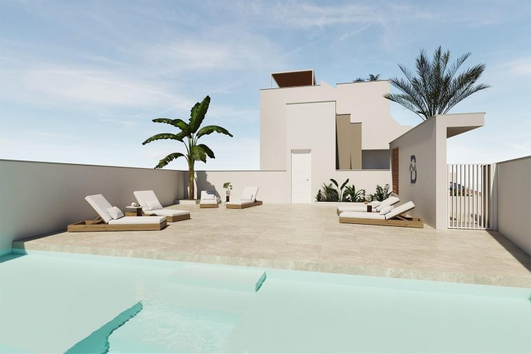 Nowoczesne apartamenty ze wspólnym basenem w pobliżu plaży w San Pedro del Pinatar