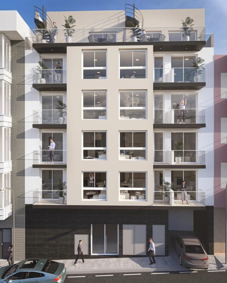 Nowo wybudowane kawalerki i apartamenty w centrum Torrevieja, w pobliżu plaży