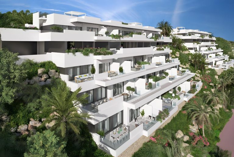 Luksusowe apartamenty w nowym budownictwie z widokiem na morze w Las Lagunas de Mijas