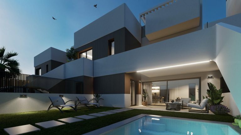 Nowe bungalowy z prywatnym basenem w San Pedro del Pinatar