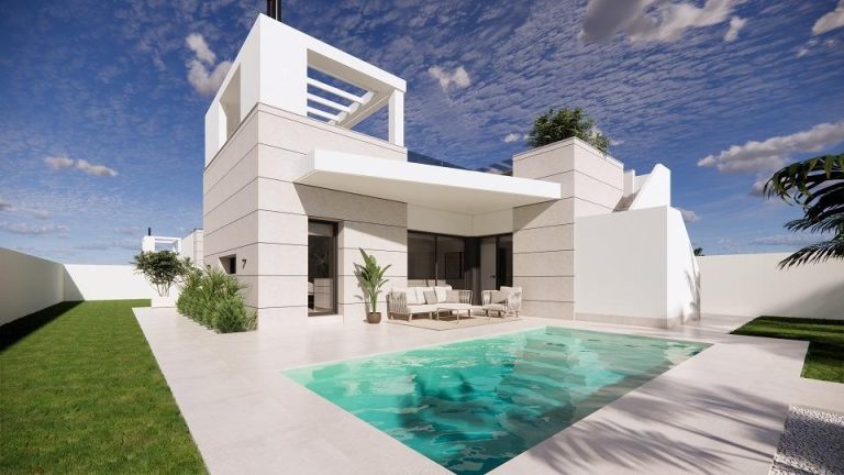 Nowe wille z prywatnym basenem i solarium w San Luis, Torrevieja
