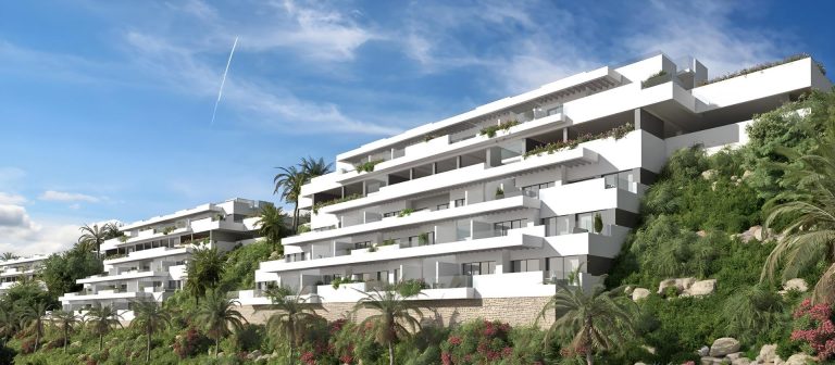 Luksusowe apartamenty w nowym budownictwie z widokiem na morze w Las Lagunas de Mijas
